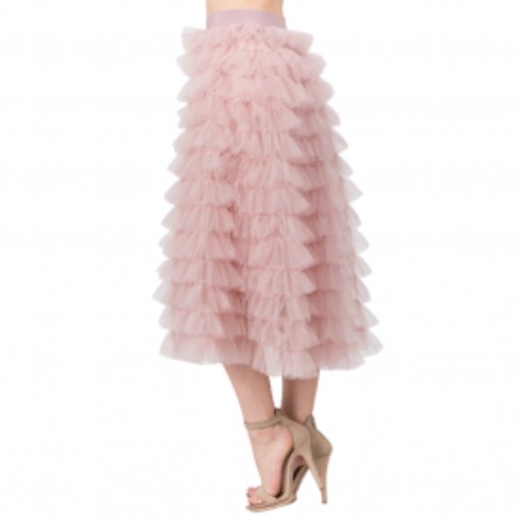 CANCAN TULLE MIDI SKIRT - Picture 1 of 5